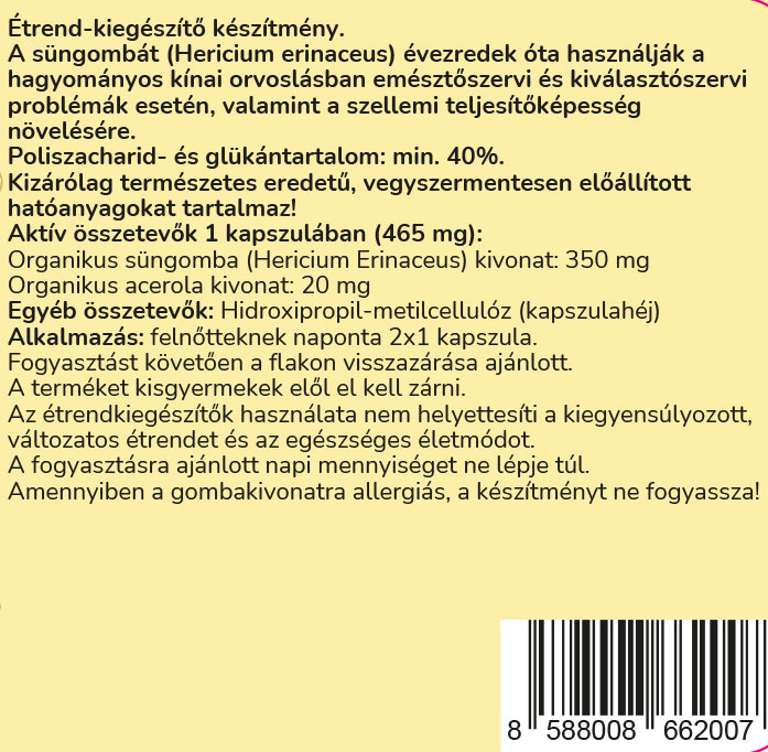 Mushi BIO Süngomba kivonat - Image 2