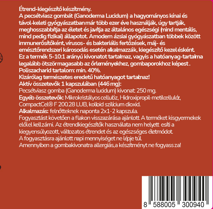 Pecsétviaszgomba kivonat (Ganoderma lucidum) - Image 2
