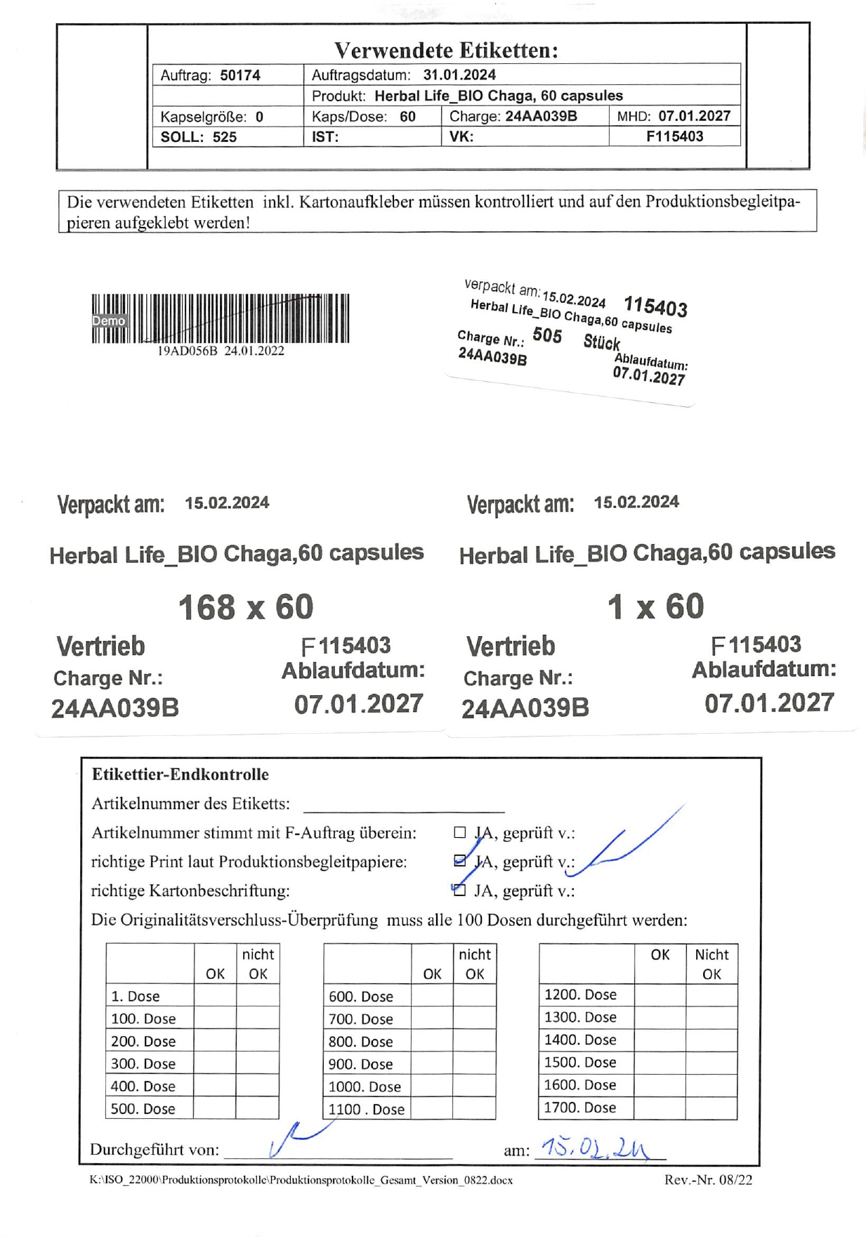 BIO Hamvaskéreg gomba (Chaga) kivonat - Image 3